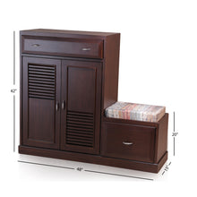 Load image into Gallery viewer, Louver Shoe Cabinet
