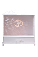 Load image into Gallery viewer, Corian Mandir with Storage and Jafri Work