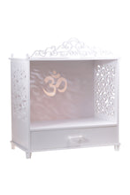Load image into Gallery viewer, Corian Mandir with Storage and Jafri Work