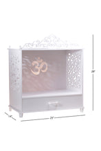 Load image into Gallery viewer, Corian Mandir with Storage and Jafri Work